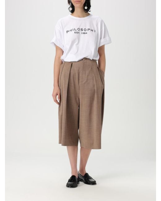 Philosophy Di Lorenzo Serafini Natural Pleated Pants