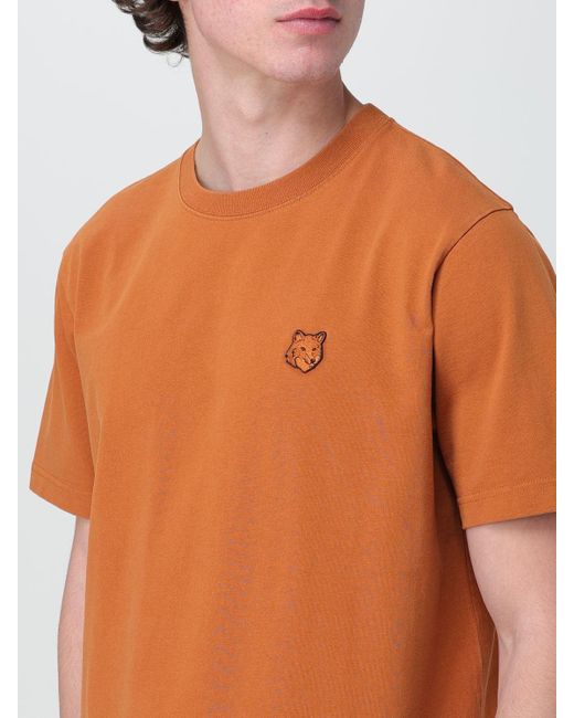 Camiseta Maison KitsunÉ Maison Kitsuné de hombre de color Orange