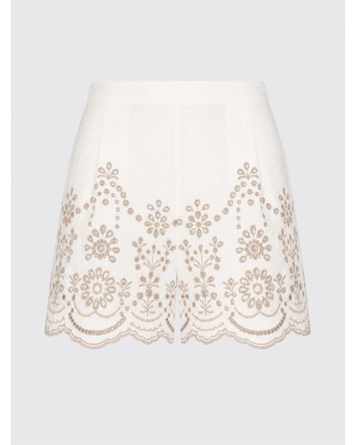 Mc2 Saint Barth White Striped Cotton Shorts