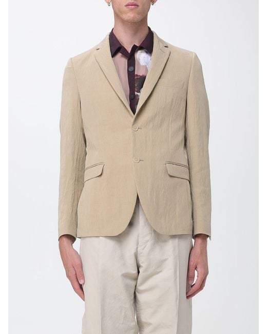 Antonio Marras Natural Single-Breasted Lyocell Blazer With Two-Button Closure And Lapels for men