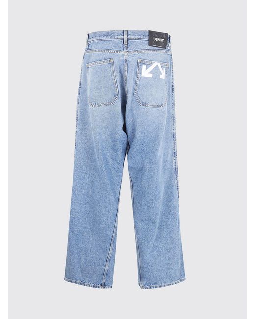 Off-White c/o Virgil Abloh Blue Denim Straight Jeans for men