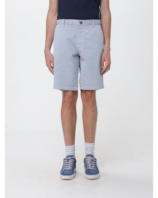 Blauer Blue Stretch Cotton Chino Shorts for men
