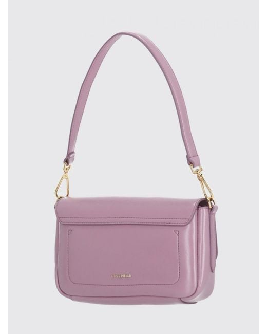 Coccinelle Pink C-Me Lock Leather Bag