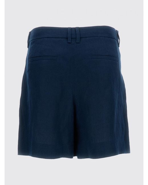 Max Mara Blue Linen Chino Shorts