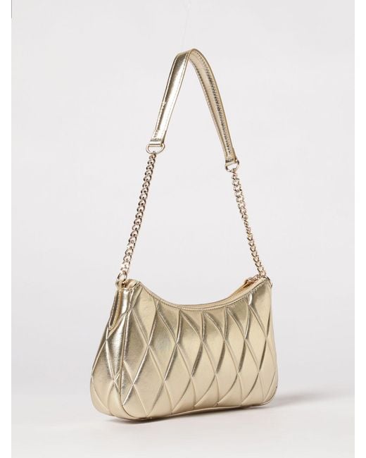 Twinset White Quilted Faux Leather Bag