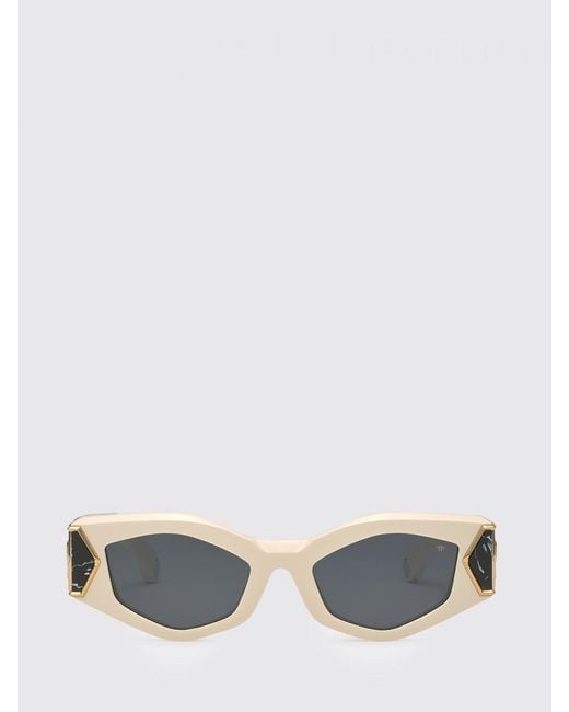 Philipp Plein Natural Hera Oval Cat-Eye Sunglasses