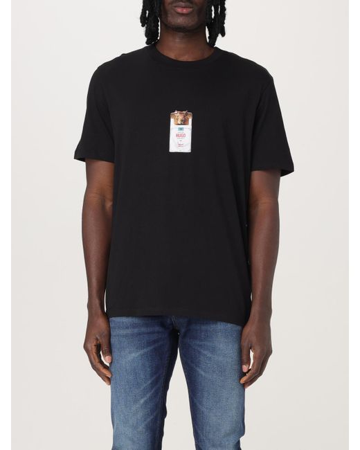 Camiseta Hombre HUGO de hombre de color Black