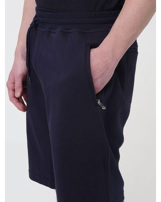 Brunello Cucinelli Blue Cotton Shorts for men