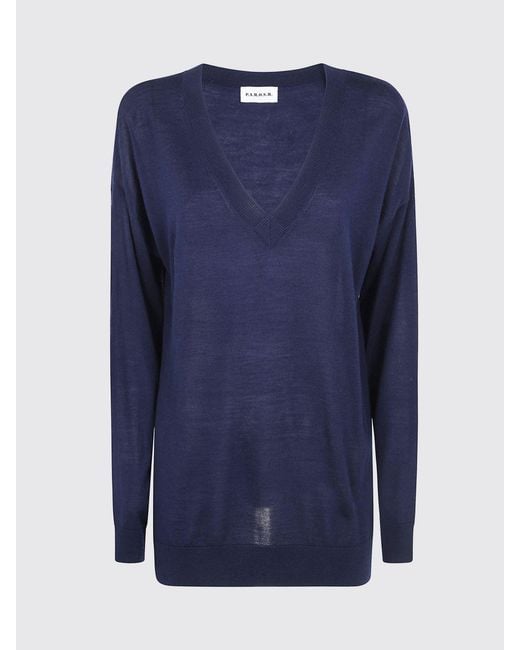 P.A.R.O.S.H. Blue V-Neck Sweater P.A.R.O..H