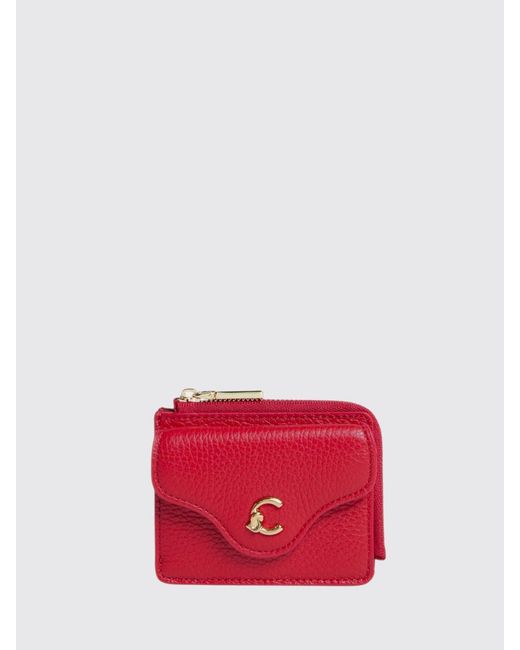 Coccinelle Red C-Me Grained Leather Wallet