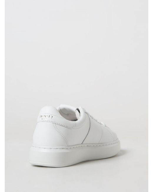 Sneakers in pelle di Twin Set in White
