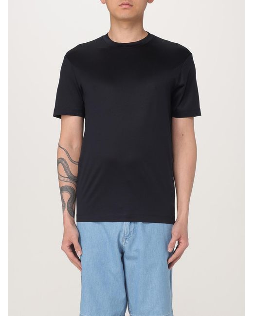 Emporio Armani Blue Short Sleeve Crew Neck Tshirt for men