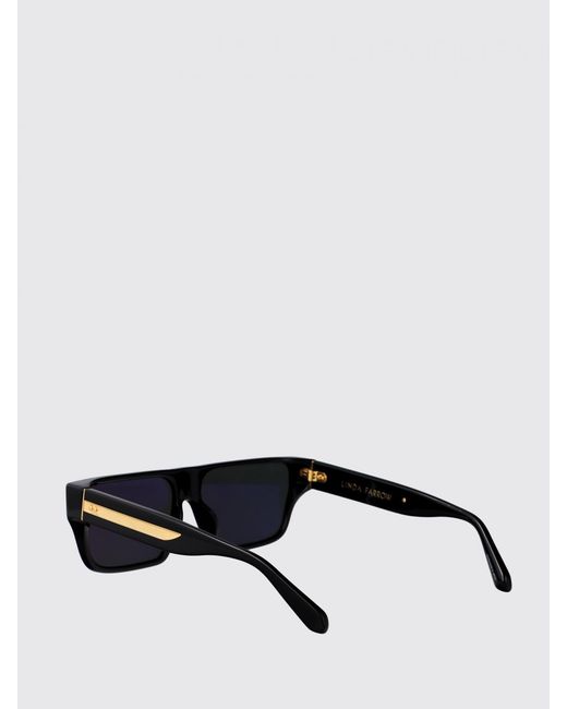 Linda Farrow Black Brady Acetate Sunglasses