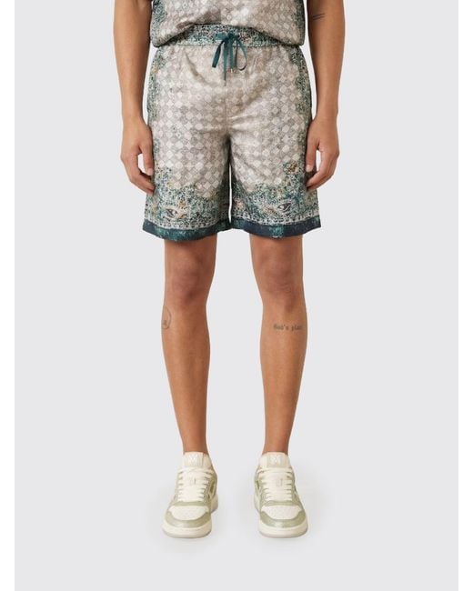 Amiri Multicolor Printed Silk Shorts for men