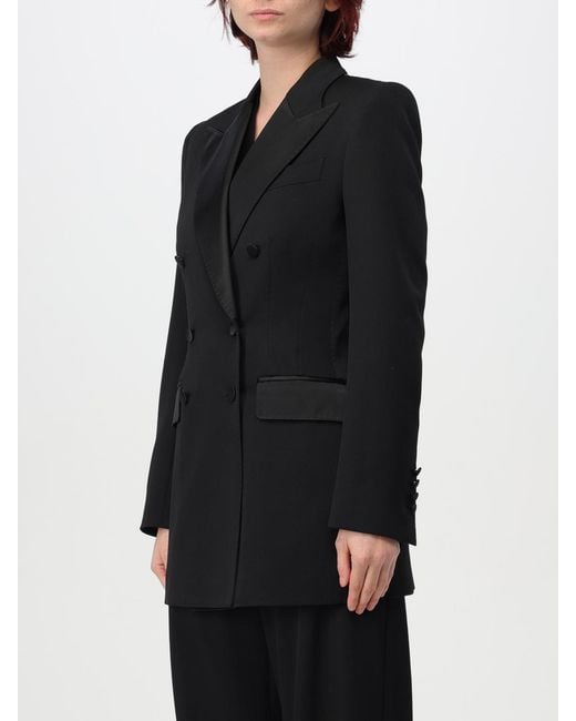Dolce & Gabbana Black Dolce &Amp Gabbana Double-Breasted Virgin Wool And Silk Blazer