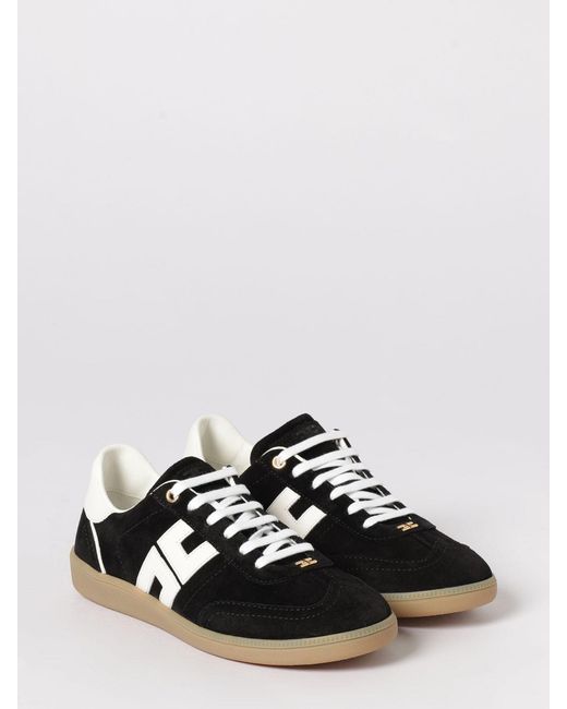 Elisabetta Franchi White Suede Sneakers