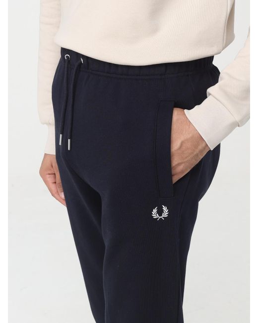 Fred Perry Blue Trousers for men