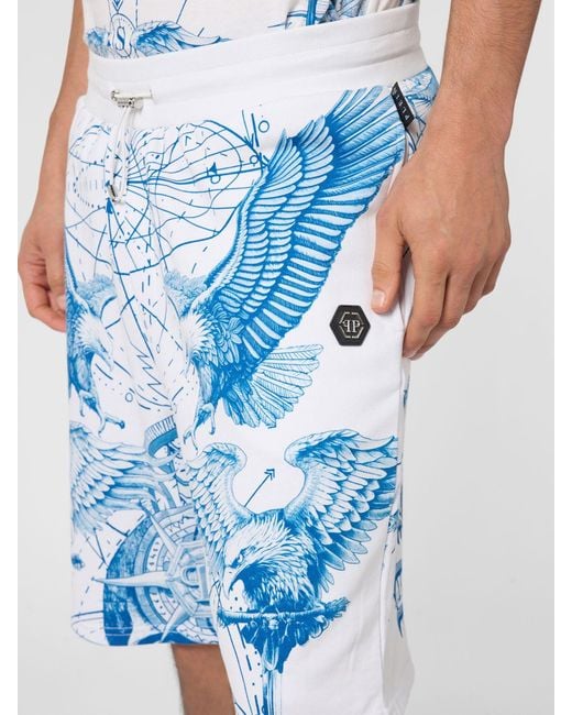Philipp Plein Blue Shorts for men