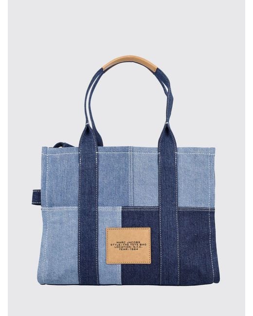 Marc Jacobs Blue The Large Tote Bag Patchwork
