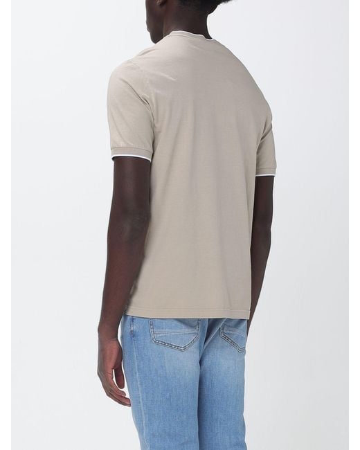 Brooksfield Blue Cotton T-Shirt for men