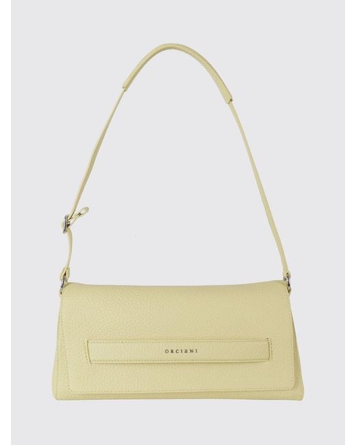 Orciani Natural Gossip Hammered Leather Bag