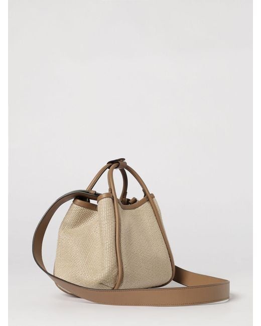Max Mara Natural Marine Raffia Bag