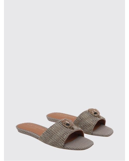 Kurt Geiger Brown Kensington Rhinestone Viscose Mules