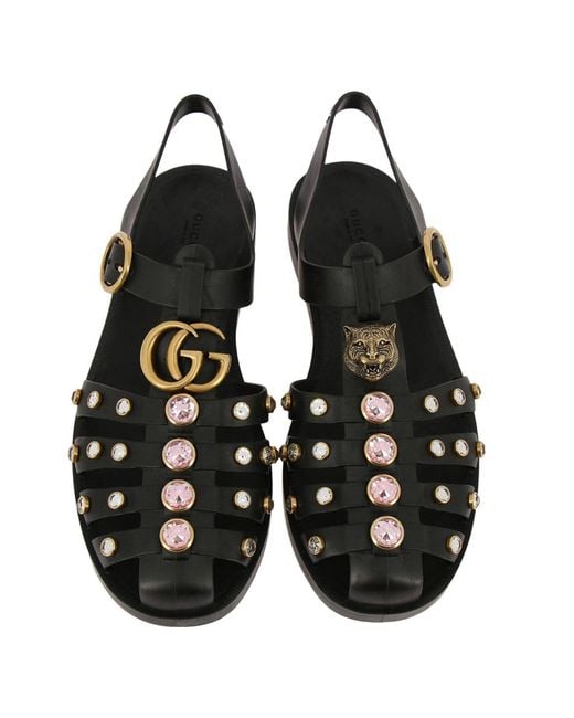 Gucci sandals with crystals sale