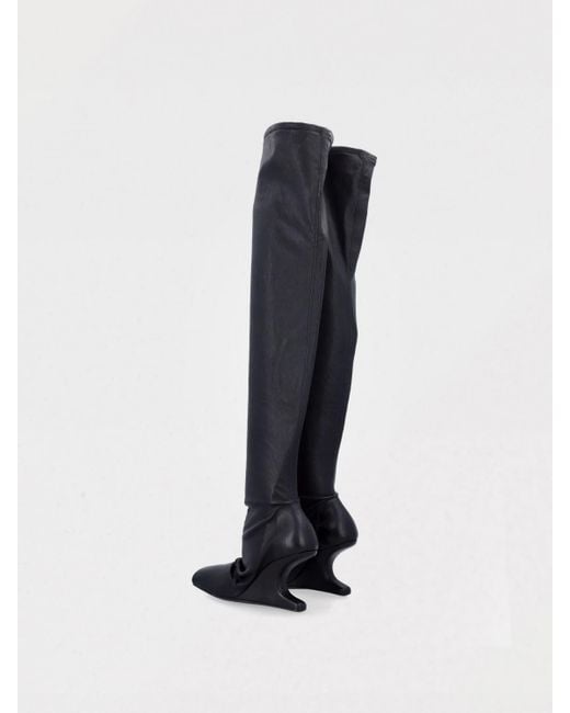 Rick Owens White Flat Shoes