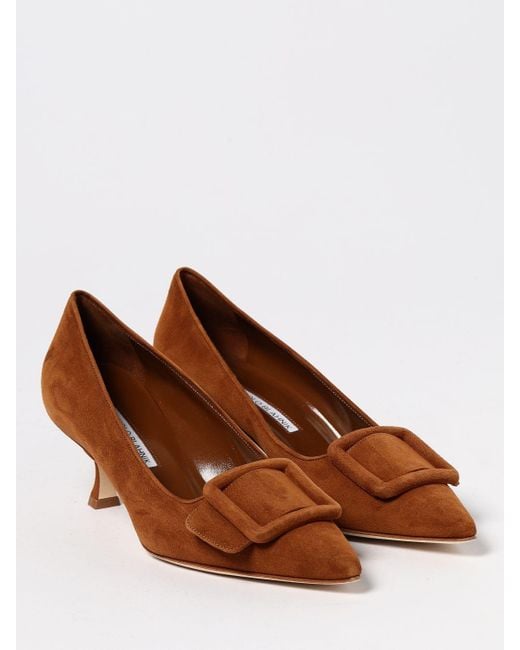 Manolo Blahnik Brown Shoes
