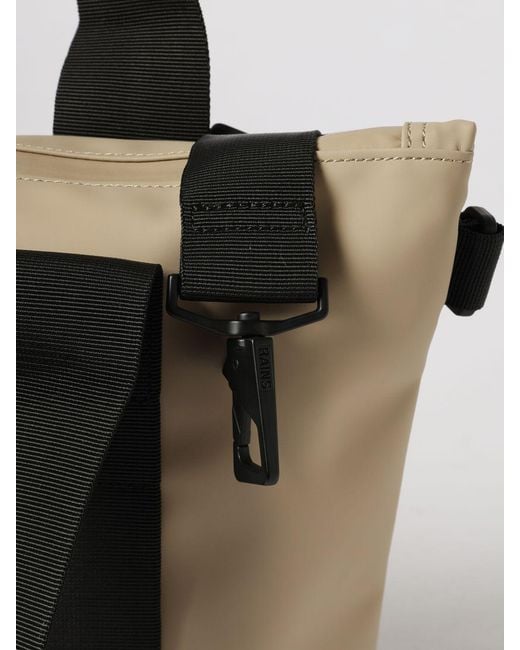 Rains Black Micro Tote Bag