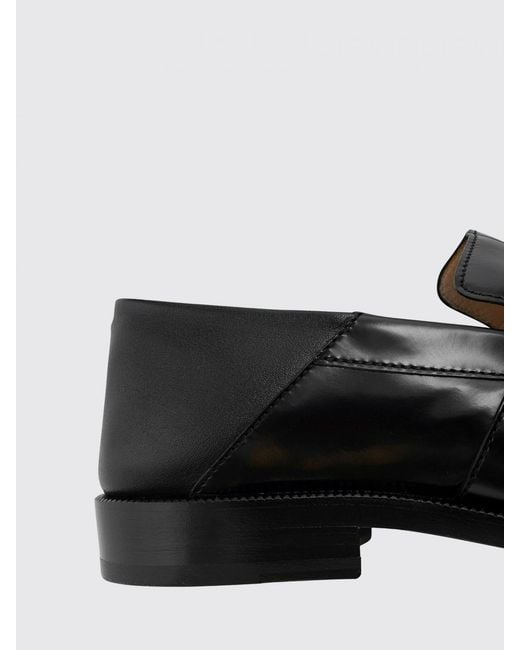 Maison Margiela White Tabi Brushed Leather Loafers for men