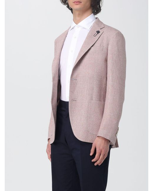 Veste Lardini pour homme en coloris Pink