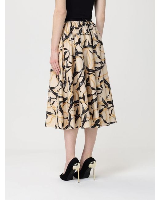 Elisabetta Franchi White Printed Cotton Skirt