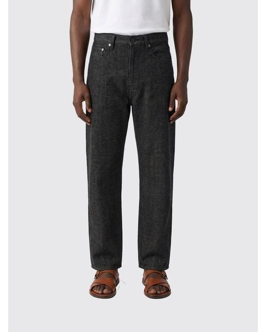 Nanamica Black Denim Regular Jeans for men