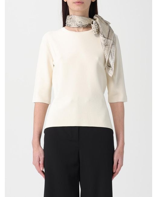 Foulard Mxacarre De Seda Jacquard Max Mara de color Natural