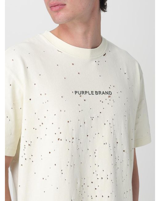 T-Shirt Homme Brand Purple pour homme en coloris White