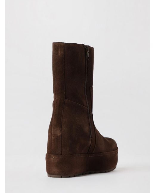 Paloma Barceló Brown Flat Ankle Boots