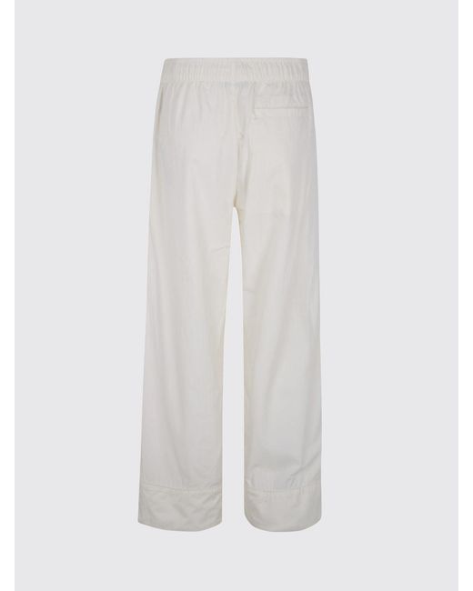 Entire studios White Jersey Wide Leg Trousers for men
