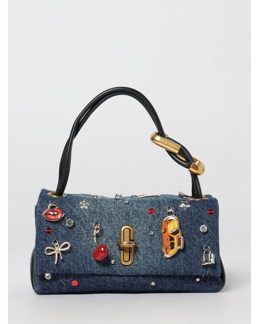 Marc Jacobs Blue The Trinket Charm Mini Dual Shoulder Bag