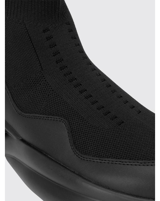 Philipp Plein Black High-Top Slip-On Knit Sneakers With Sock Ankle for men