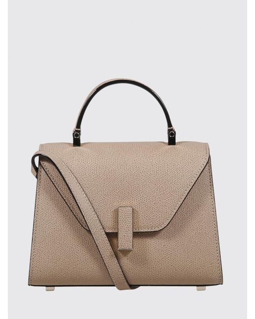Valextra Natural Iside Grained Leather Bag