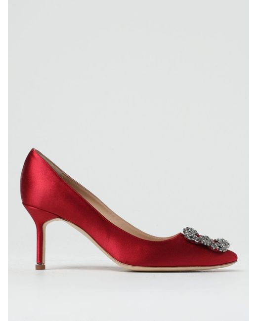 Manolo Blahnik Court Shoes in Red Lyst