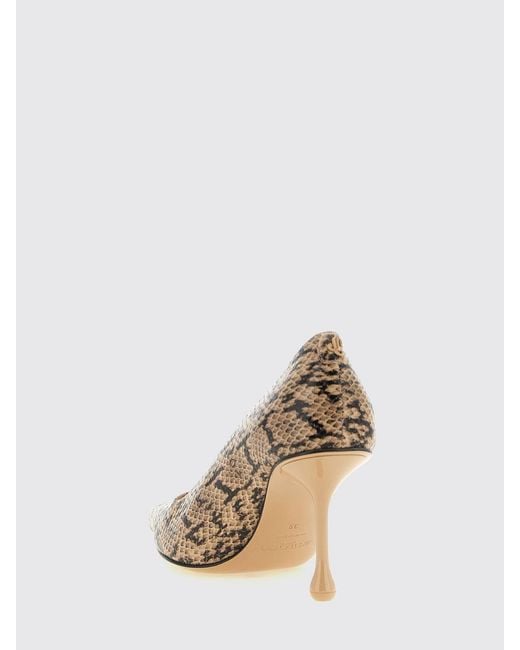 Jimmy Choo Natural Ixia 80 Python-Print Leather Pumps With A Teardrop Heel