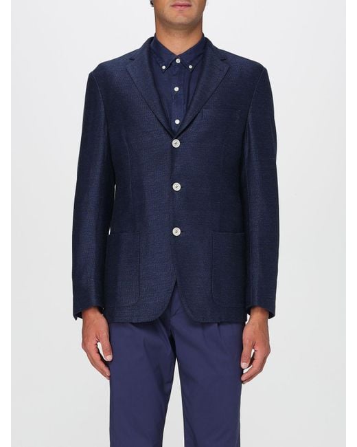 Blazer Uomo di Eleventy in Blue da Uomo
