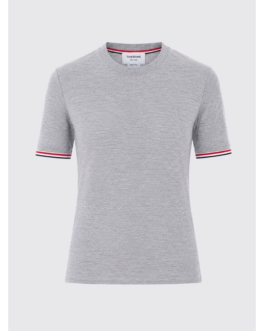 Thom Browne Gray 4-Bar Merino Wool T-Shirt