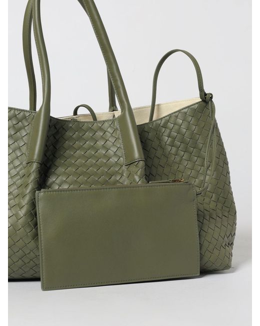 Bottega Veneta Green Pinacoteca Large Bag