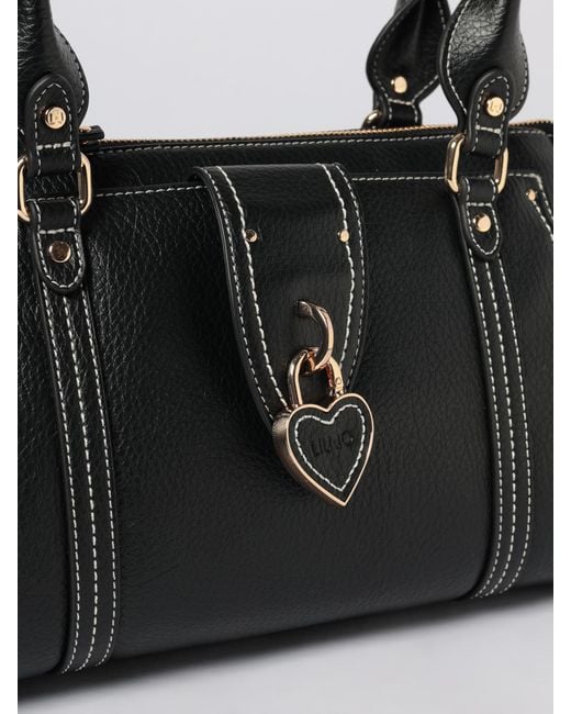 Liu Jo Black Grained Faux Leather Bag