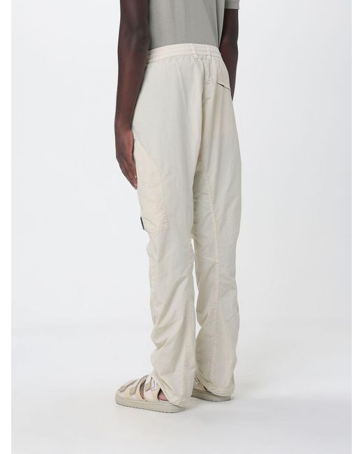 C P Company White Technical Fabric Cargo Pants for men