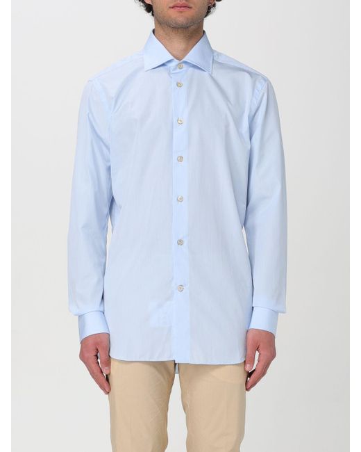 Camisa Kiton de hombre de color Blue